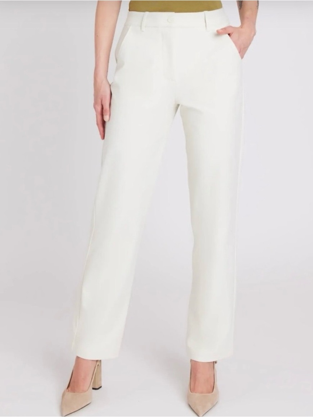 Kit and Ace Straight-Leg High-Rise Pants